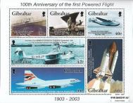 *Známky Gibraltar 2003 Motorové lety, nerazený hárček MNH - Kliknutím na obrázok zatvorte -
